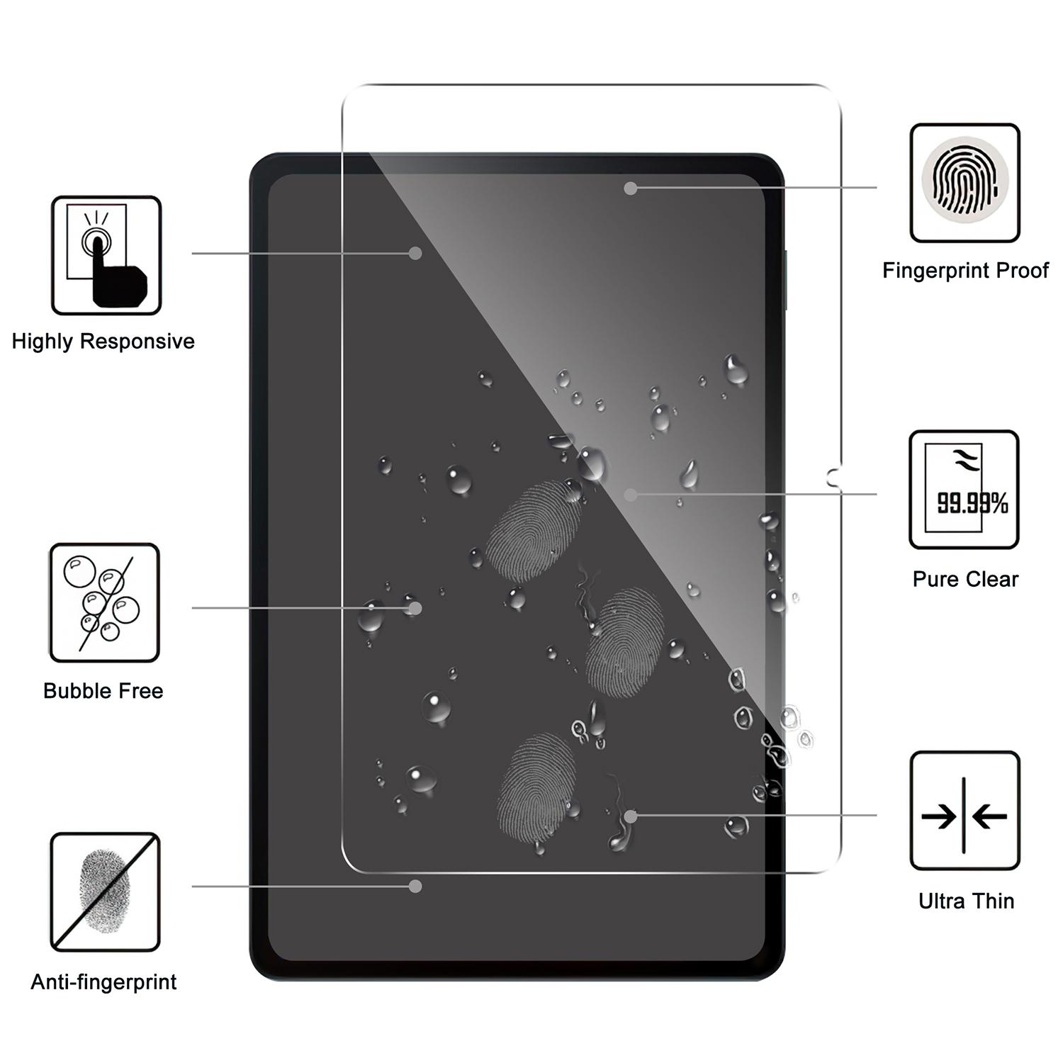 

For Xiaomi Pad 6/Pad 6 Pro Tablet Full Screen Protector 2.5D Straight Edge Tempered Glass Screen Film Type A