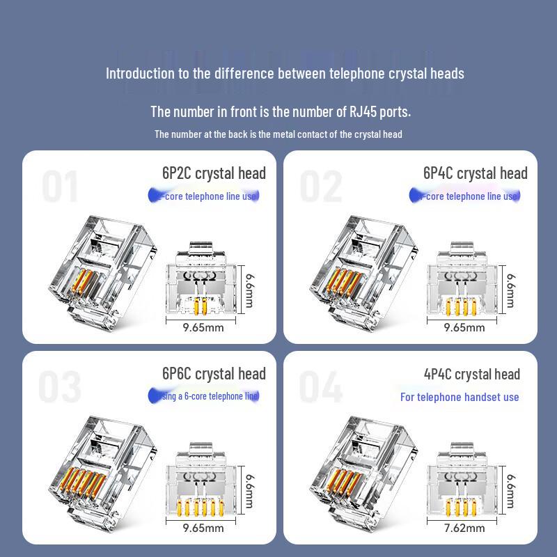 ShanZhe Gold-Plated RJ Phone Connectors