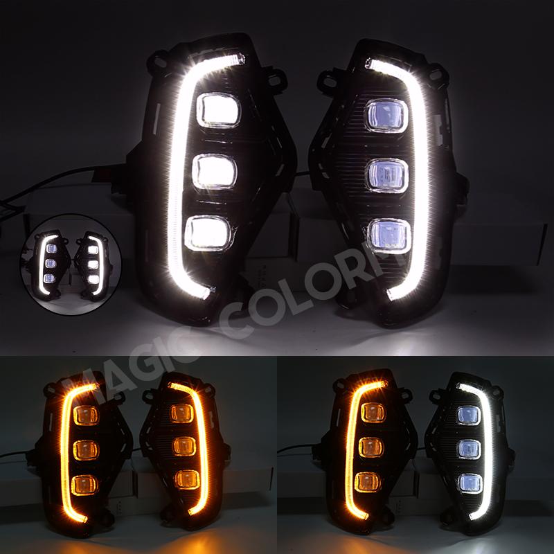 Daytime Running Lamp DRL Led Lights Fog Toyota RAV4 2019 2020 2025 Turn Signal DayLight Accessories