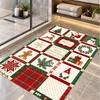 Christmas Theme Floor Carpet, Soft Area Rug, Xmas Indoor Home Holiday Decoration