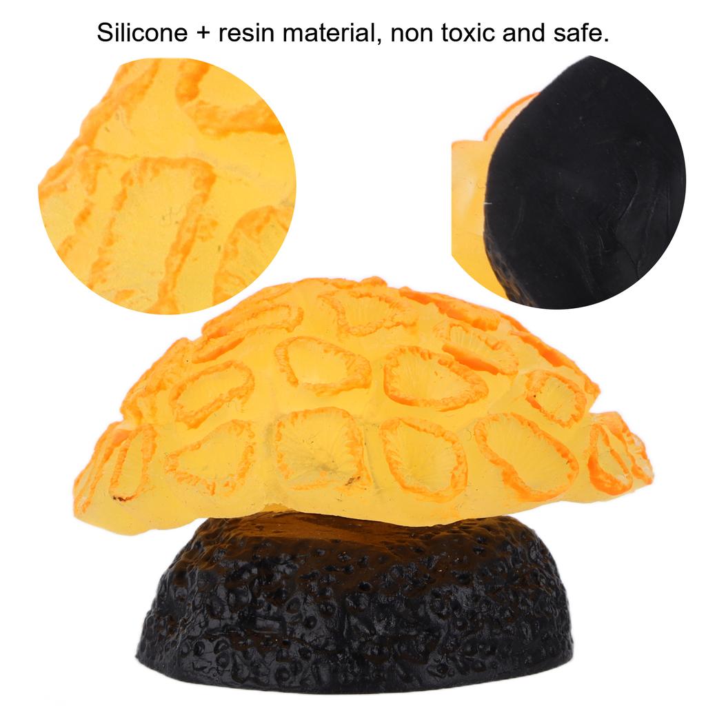 Polyresin Coral Ornaments Lifelike Silicone Sawgrass Coral for Fish Aquarium Decorations
