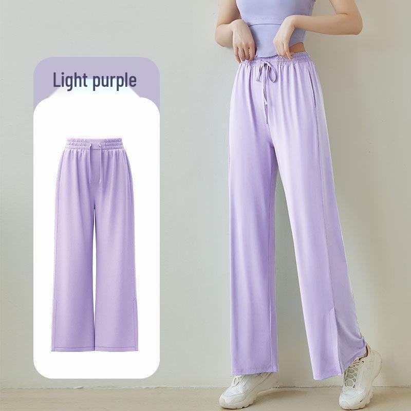 

Женские летние дышащие брюки с широкими штанинами, защищающие от УФ-лучей и стройнящие Small