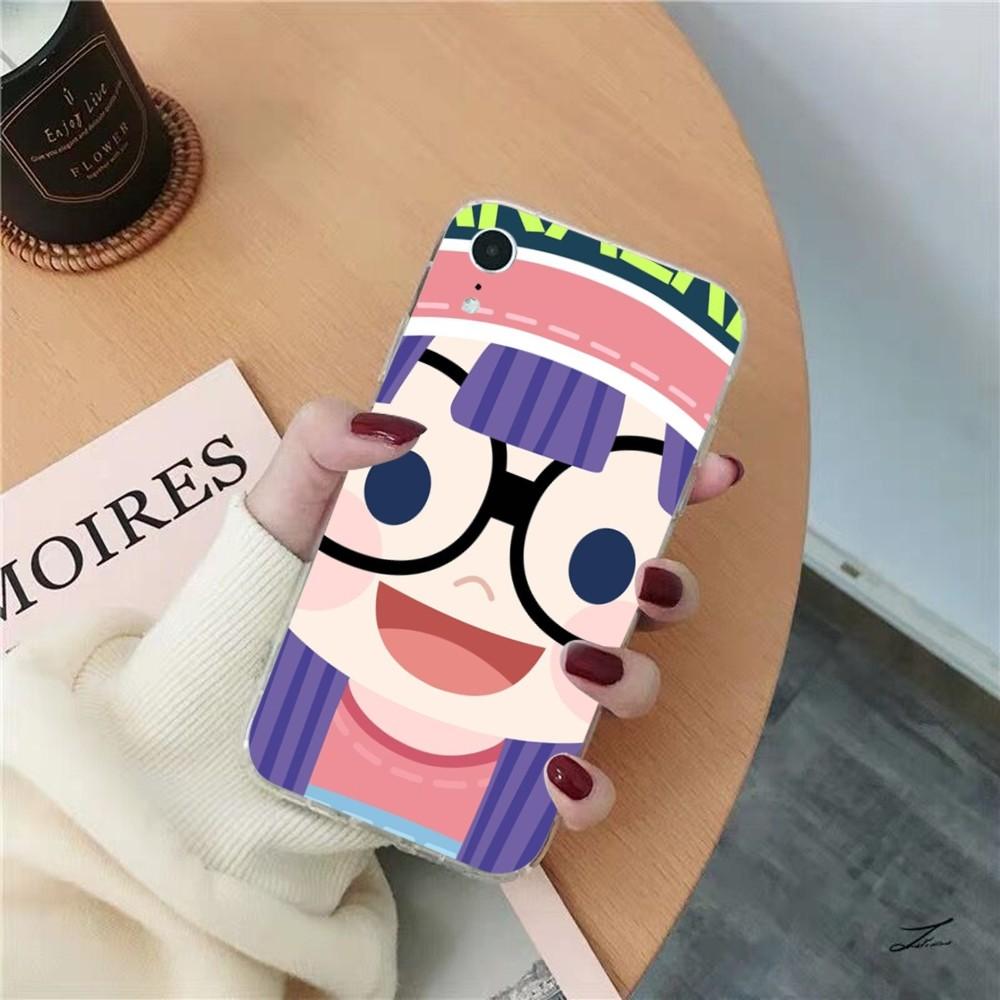Cartoon Dr Slump Phone Case for iPhone 15 8 7 6 6S Plus X SE 2020 XR XS 14 11 12 13 Mini Pro Max Mobile Case