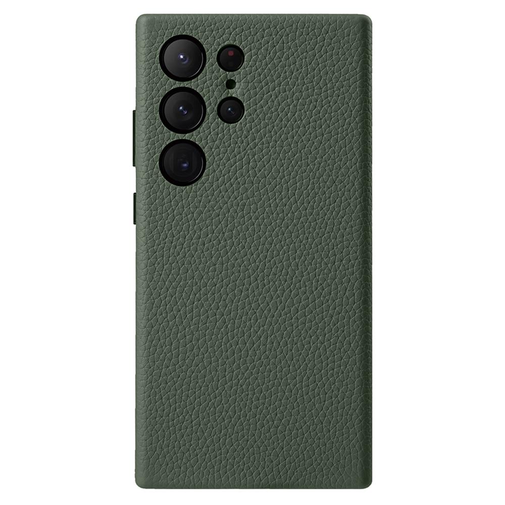 MELKCO Чехол для Samsung Galaxy S24 Ultra Натуральная коровья кожа+ПК Чехол для телефона