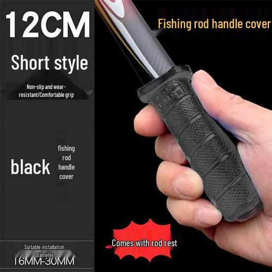 

Luminous Non-Slip Grip Tape & Silicone Handle Cover for Short Fishing Rods - Thickened, Extended, Wear-Resistant Rod Stopper