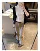 Korean Chic Elegant Half-High Neck Slim Fit Mid-Sleeve Knit Top for Women - 2026 New Arrival