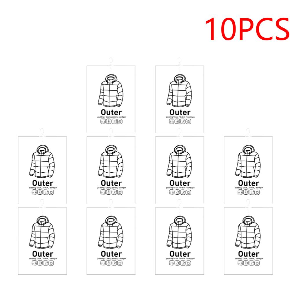 1-10PCS Vacuum Storage Hanging Bag Dustproof Clothes Compression Storage Bag Space Saving for Clothes Down Overcoat