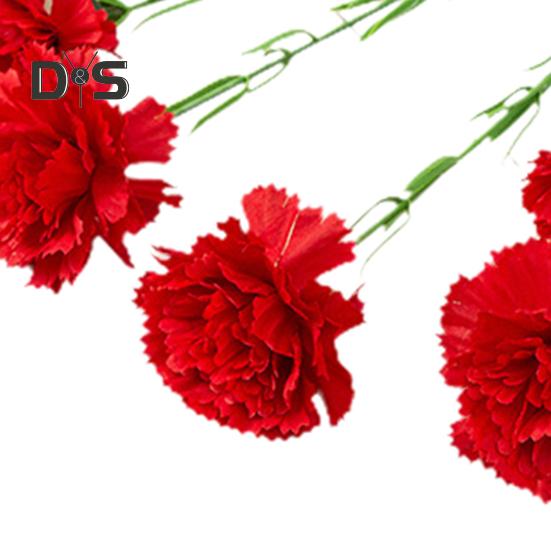 Artificial Flower 1 Branch Realistic Easy Care 5 Forked Beautiful Romantic Wedding Artificial Carnation Party Supplies