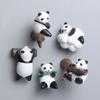 "5 Cute Panda Bamboo Branch 3D Magnets for Fridges or Phone Cases"