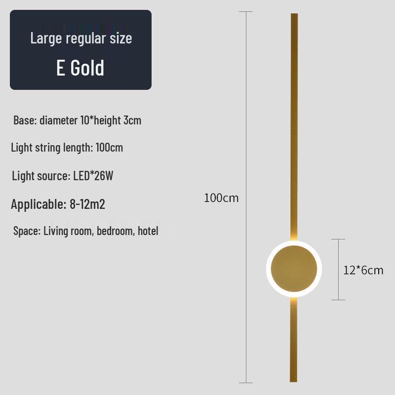 Creative Minimalist LED Wall Light for Hallway, Bedroom, Living Room, Study, and Staircase