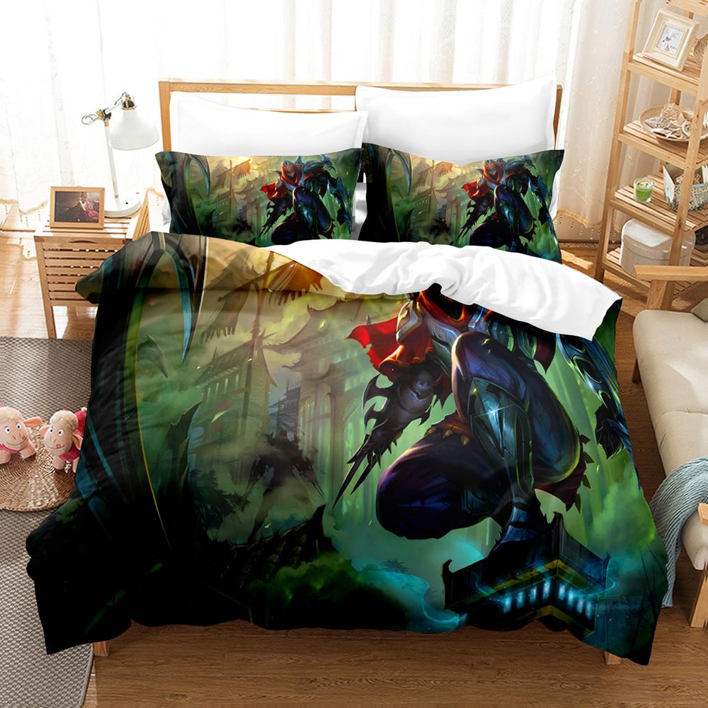 Hot Sale ZED Themed Bedding Set Soft Touch Quilt Cover And Double Pillowcases Daily Home Rest Bed Cover Accessories
