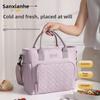Beilian Large Capacity Insulated Lunch Bag - Portable One-Shoulder Office Picnic Cooler