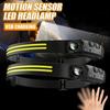 USB Rechargeable LED Sensor Headlamp COB Headlight Head Torch Work Light Waterproof Headlamp for Fishing Camping Lantern