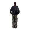 Men's Trendy Retro Vibe Distressed Camouflage Overalls - Slim, Straight, Flared Long Pants