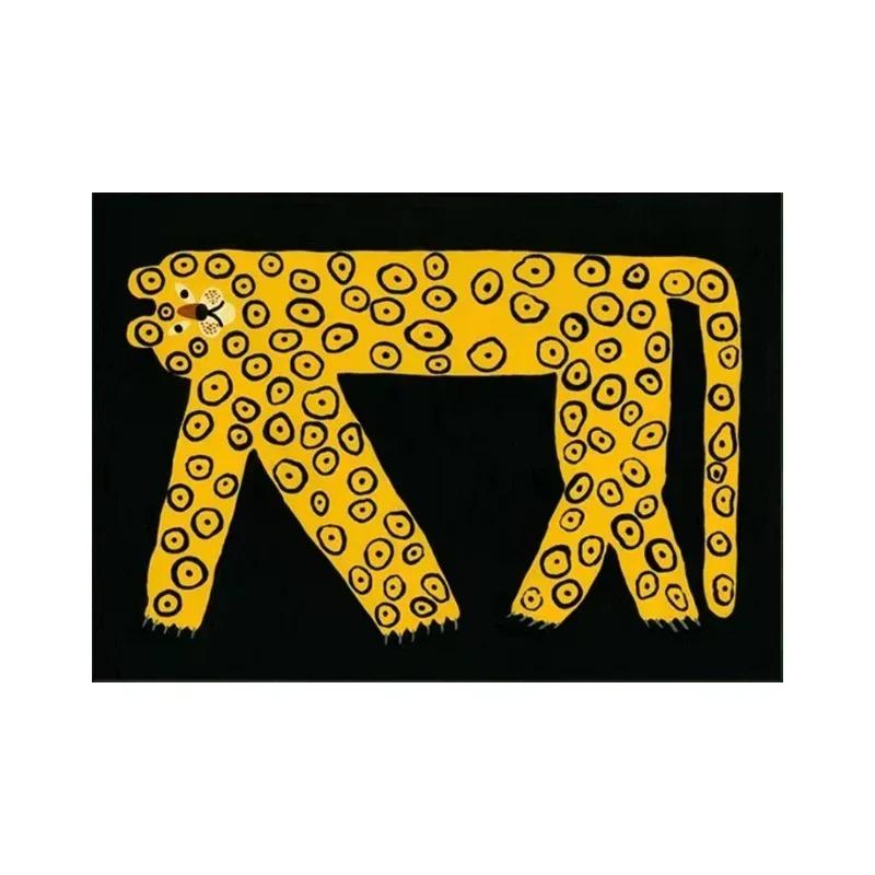 Cartoon Abstract Animals Art Children Bedroom Carpet for Home Decor Living Room Non-slip Mat Hotel Sofa Coffee Table Area Rugs