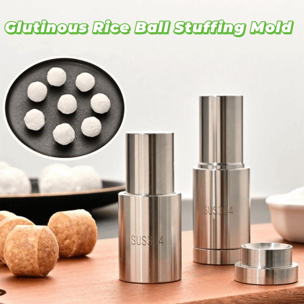 Stainless Steel Glutinous Rice Ball Stuffing Mold Easy-release Mold Efficient Glutinous Rice Ball Stuffing Maker Detachable DIY