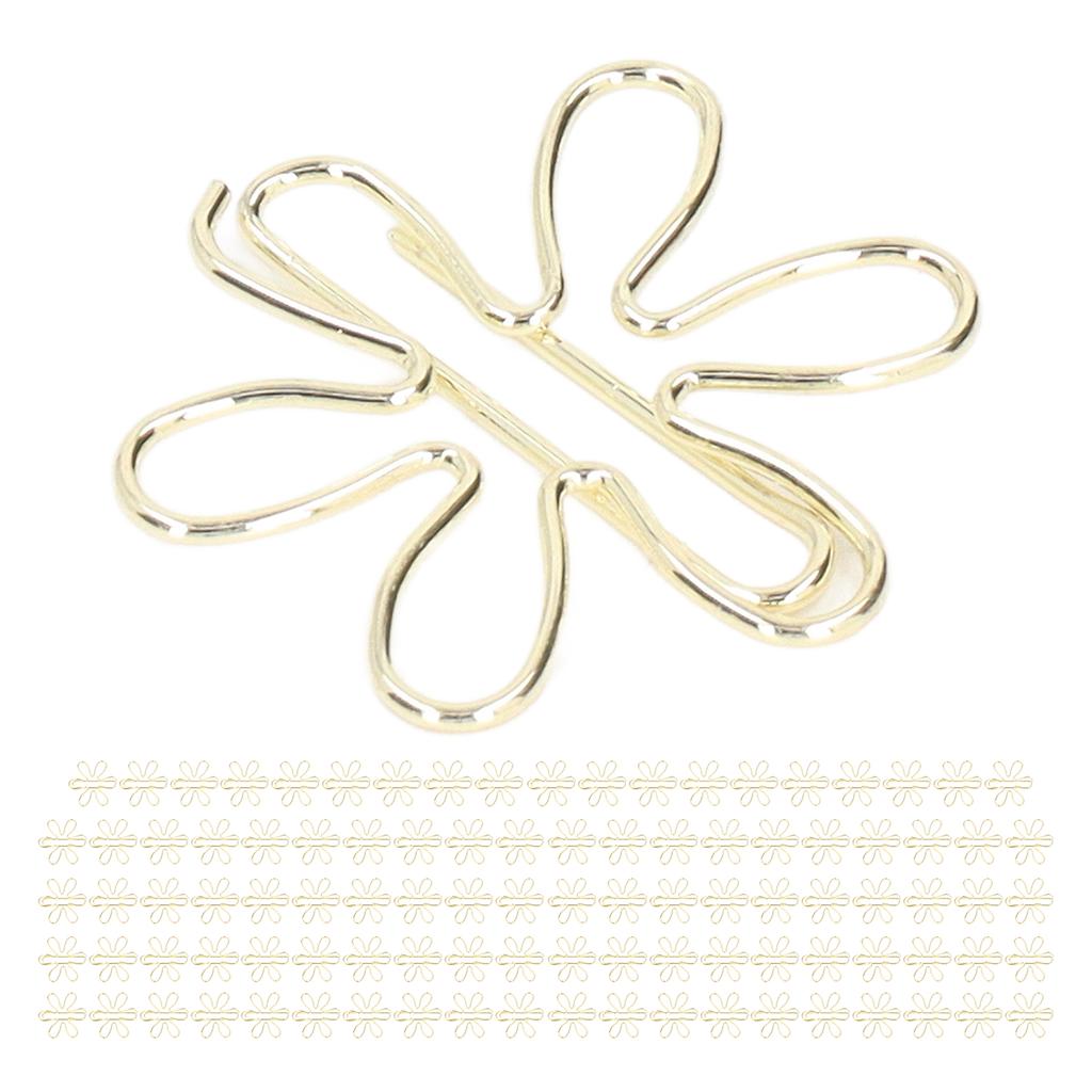 100Pcs Funny Planner Clips Innovative Cute Design Anti Rust Electroplating Process Gold Paper Clips