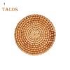 Dinner Pad Lightweight Wide Application Eco-friendly Unique Round Shape Visual Effect Cup Coaster for Restaurant