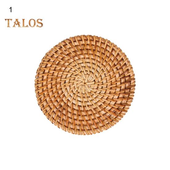 Dinner Pad Lightweight Wide Application Eco-friendly Unique Round Shape Visual Effect Cup Coaster for Restaurant