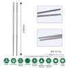 Boundless Voyage Camping Titanium Square and Outdoor Chopsticks with Storage Bag Ti1001T Chopsticks, Round, (1 Square)