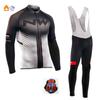 2026 Winter Warm Cycling Suit Set, Tour De France Edition Winter Cycling Suit Long Sleeve Fleece Thickened Warm Windproof Cycling Suit