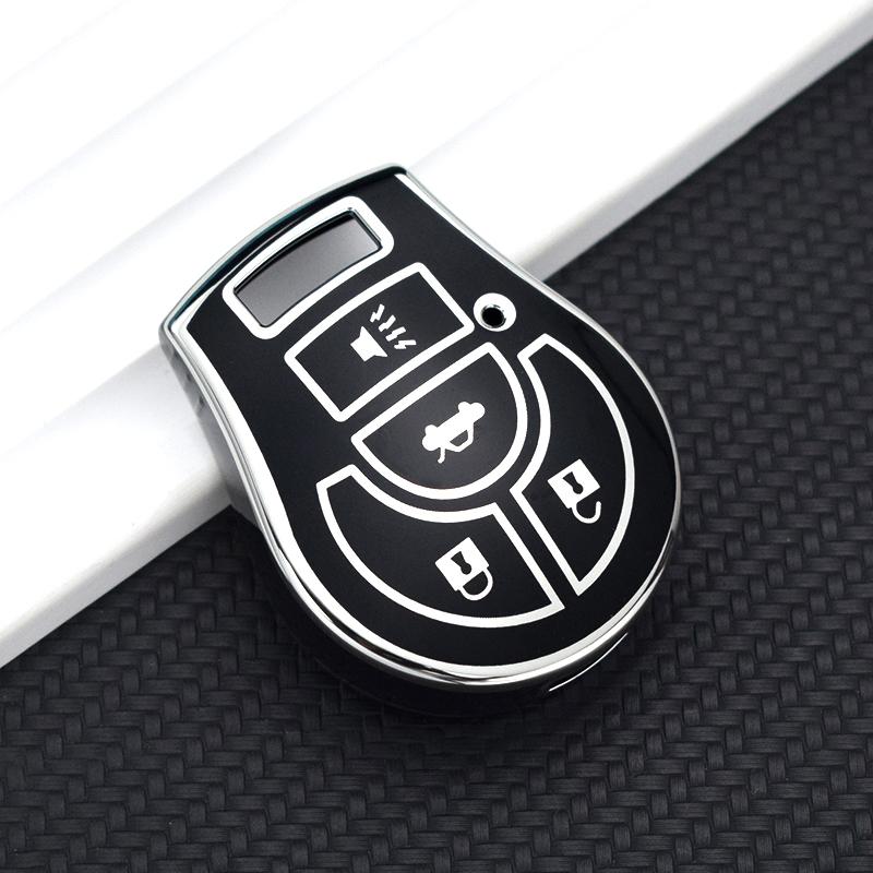 Shell Fob For Nissan Tiida Terrano Cube Pathfinder Rogue Altima Sentra Juke Micra Qashqai Maxima March TPU Car Key Case Cover