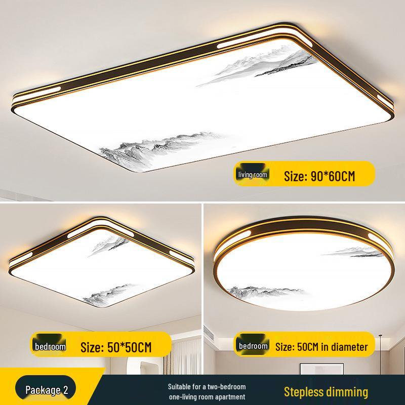 2025 LED Ceiling Light: Bright Core Design for Living, Bedroom, Study, and Dining Rooms, Wrought Iron Fixture