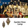 Solar Powered Solar Lantern Waterproof Lithium Battery Moroccan Lantern With Hook Iron Art Garden Lamp Garden Decoration
