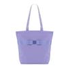 [Kaorimura] Simple Ribbon Tote Bag, Large, Satin Ribbon, Casual, Sub-Bag, Gusseted, 42 X 38 X 13 Cm, 14 L Capacity, Gray, [srtb-L-02]