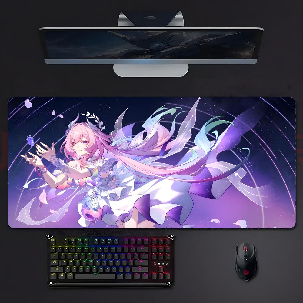 Cute Beautiful Game Honkai Star Rail Cyrene Mouse Pad Large Gaming Mousepad With Stitched Edges Thickened Desk Mat Pc