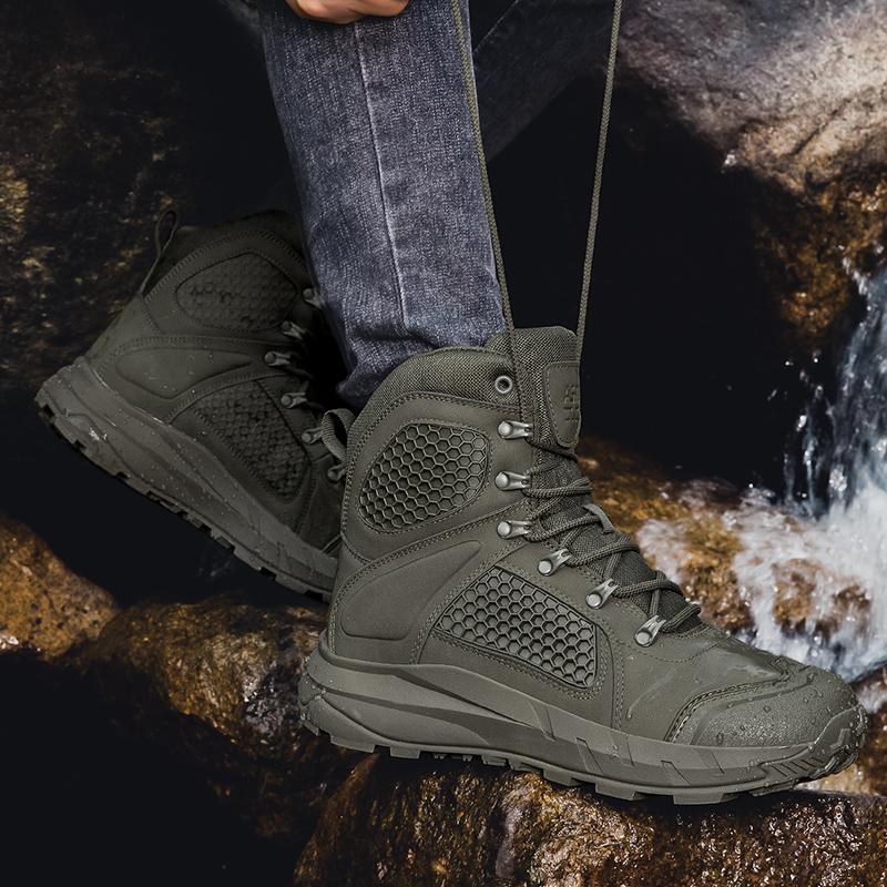 Men's Boots Outdoor Leather Hiking Shoes Men Hunting Work Safty Shoes Men's Desert Boots ankle boots