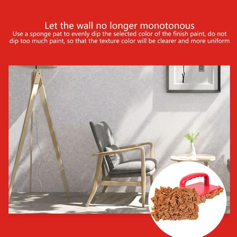 Ergonomic Handle Sponge Paint Roller Brush Imported Elastic Material for Painting Art Decorator Brush for Wall Painting