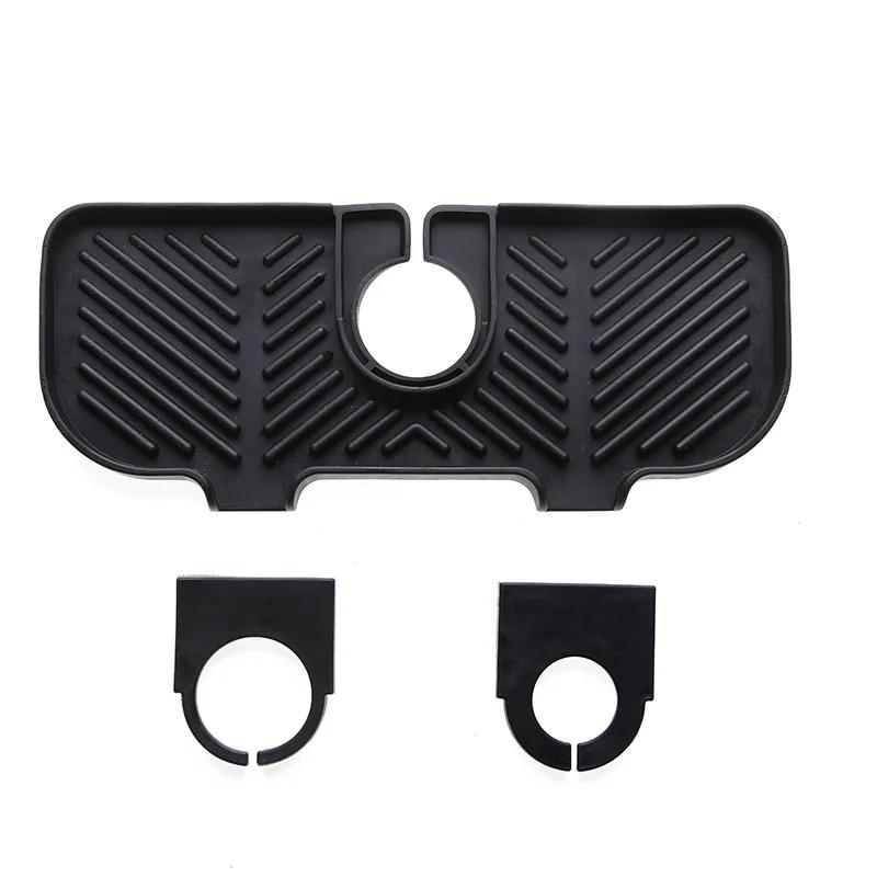 Silikon Abtropfmatte für Wasserhahn Küchenspüle Wasserhahn Spritzschutz Badezimmer Wasserhahn Wasserauffangschale Abtropfgestell Arbeitsplatte Tropfenfänger Tablett