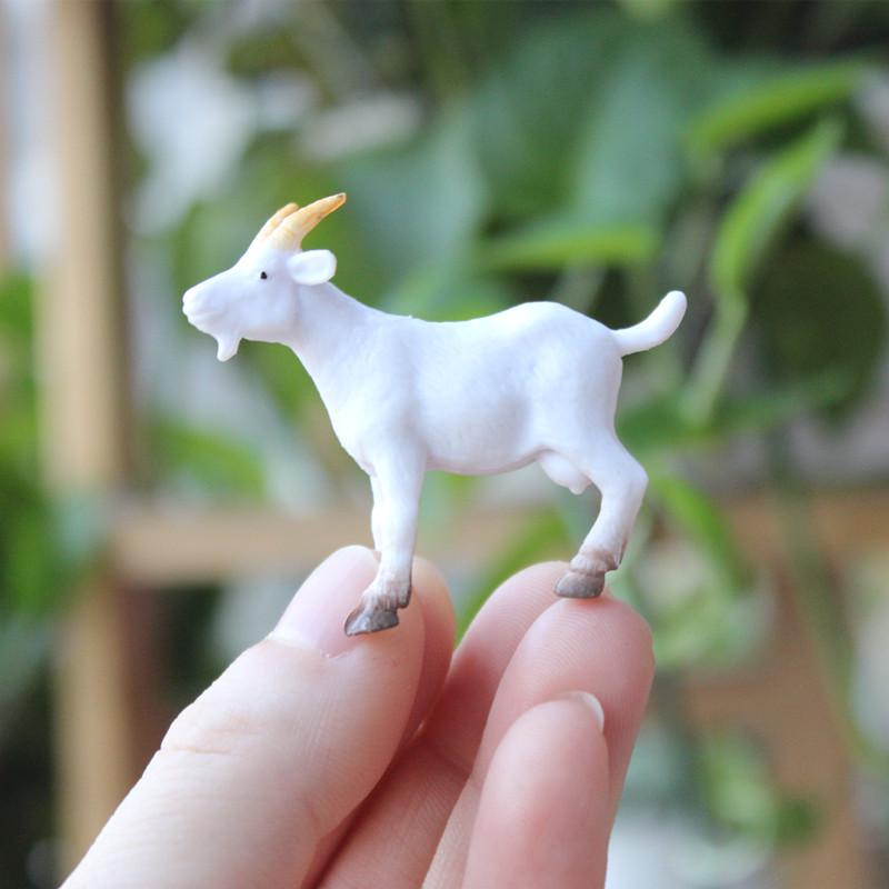 

PVC Farm Animal Models: Goat, Lamb, White Sheep Miniature Ornaments for DIY Pastoral Scenes