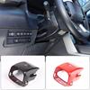 For Toyota Tundra Sequoia   ABS Carbon Fber Steering Wheel Steering Column Base Cover Decorative Sticker Accessories