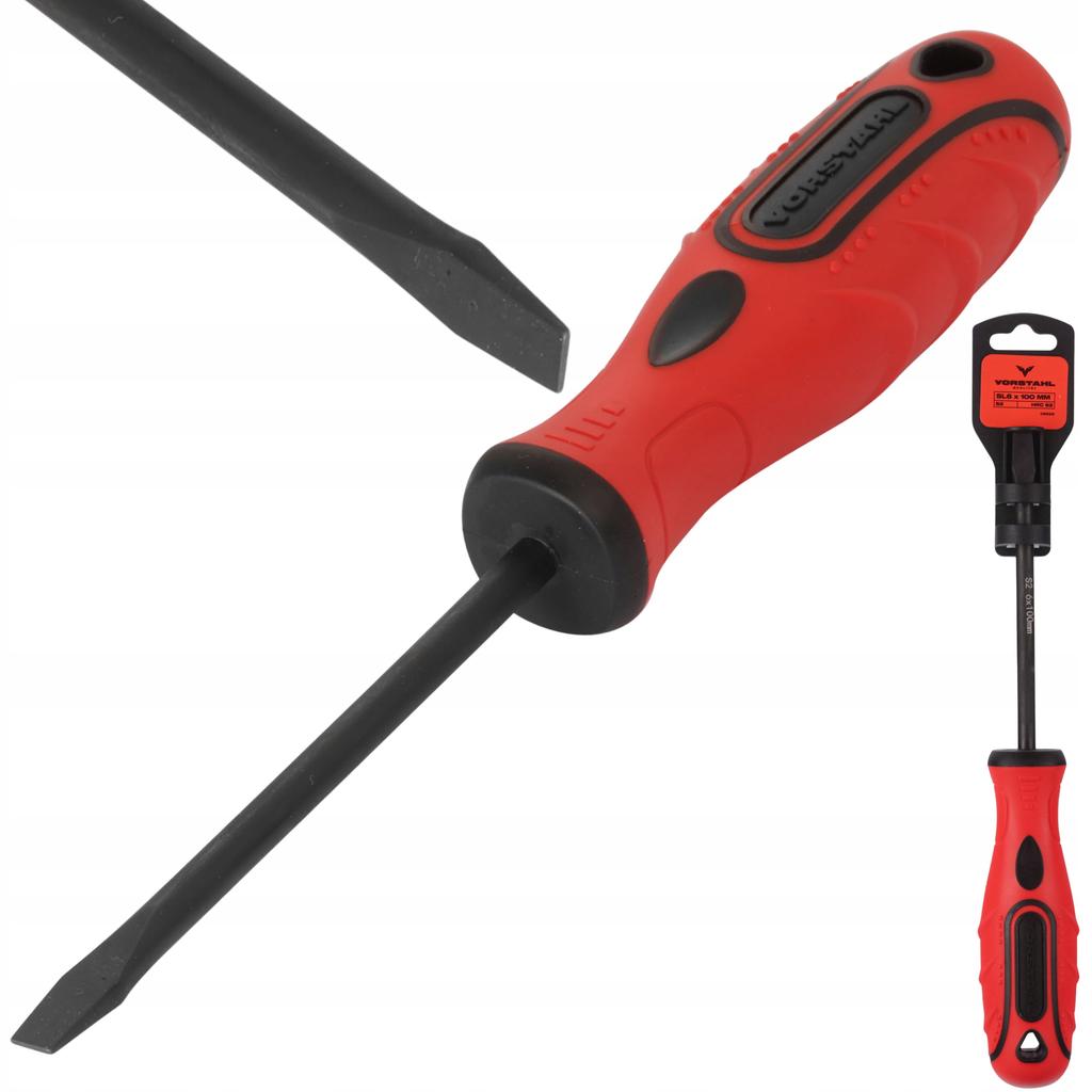 S2 STEEL QUALITAT SL5x100mm Vorstahl Flat Screwdriver