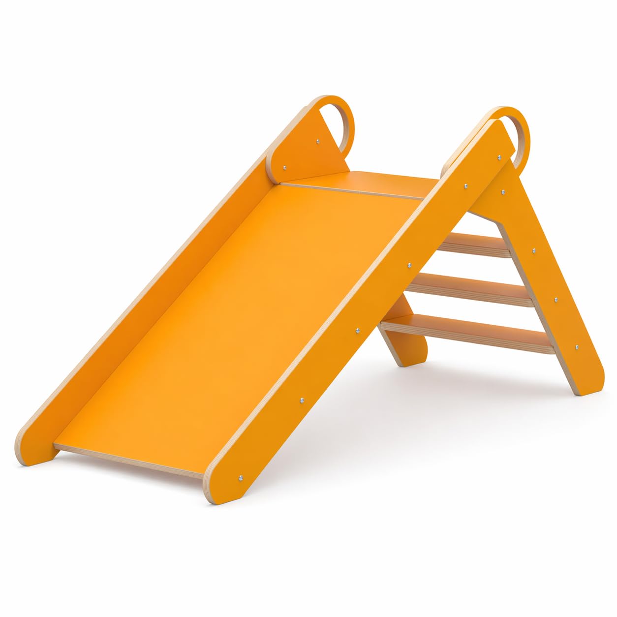 Foldable Wooden Indoor Slide, Outdoor Kids Slide, Indoor Playground Equipment for Children Ages 1 and Up, Safe Design, Compact, Space-Saving, Easy