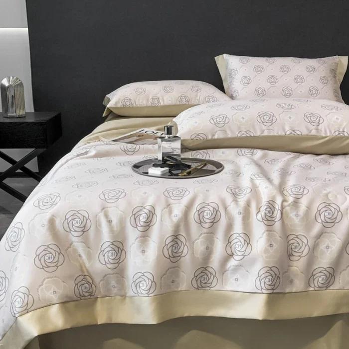 Tencel air conditioner quilt 4-piece summer washable silk summer cool quilt thin sleeping naked ice silk summer quilt