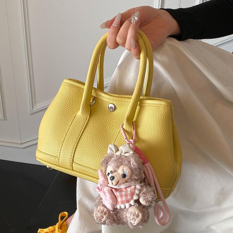 Spring and Summer Hot Sale Dopamine Color Sweet Simple Portable Bucket Bag Korean Version Fashion Commuter Versatile Messenger Women's Bag