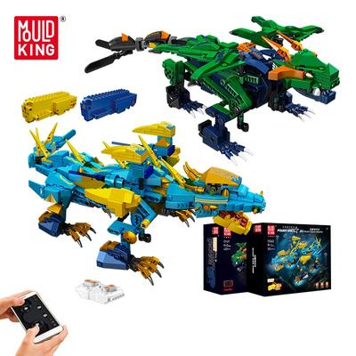 MOULD KING 13147 Creative Dragon Robot Control Toys RC Motorized Sky Dragon Model Building Blocks Brick Christmas Gifts for Kids