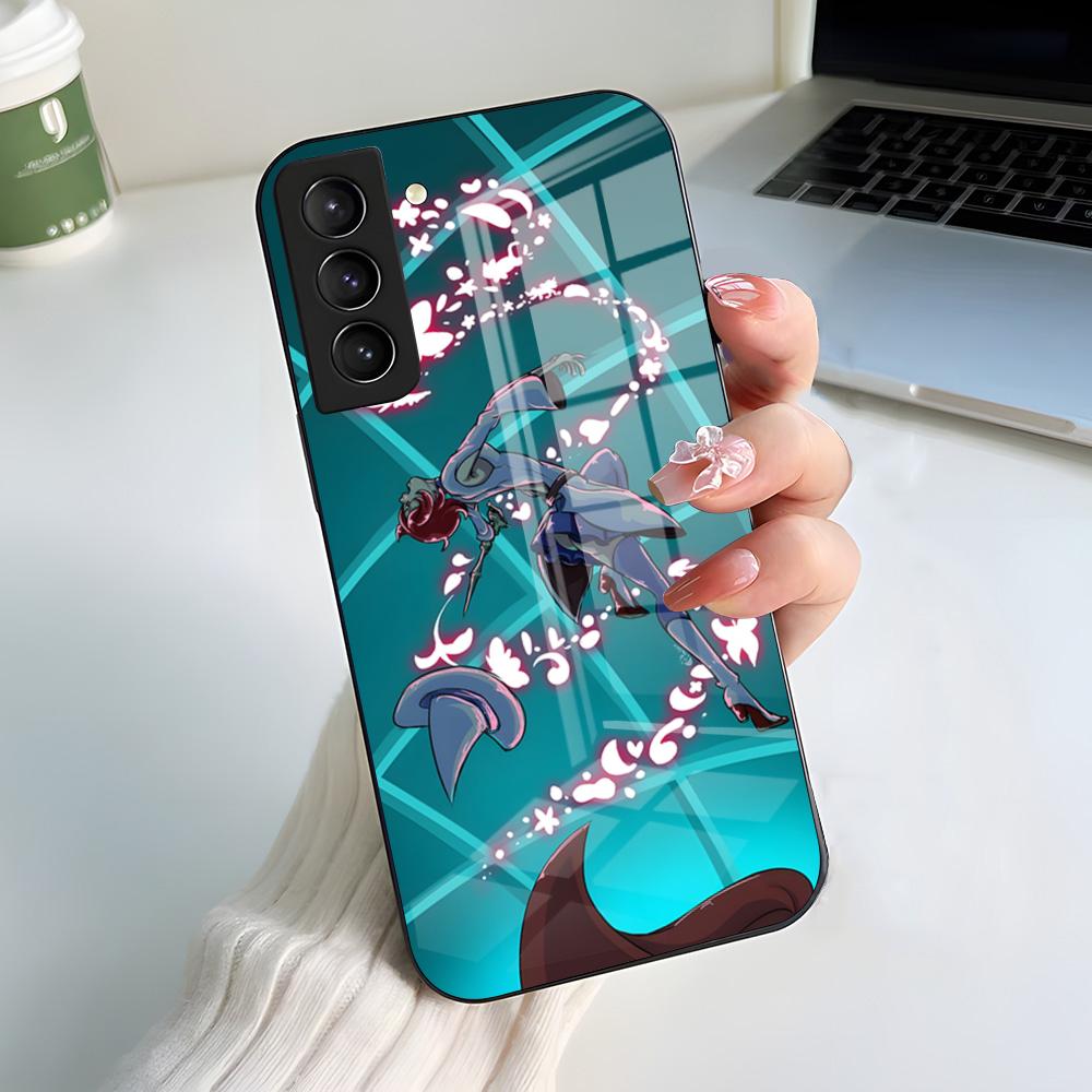 

L-Little Witch Academia Phone Case For Samsung A56 A36 A26 A16 A15 A25 A35 A55 A14 A34 A24 A54 Glass Case Samsung A32 5G
