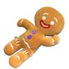 Ginger Adorable Bread Plush Toy Stuffed Caramel Chocolate Gingerbread Man Cushion Christmas Tree House Bow Ring Decor Xmas Deer