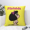 Custom Humor Mafaldas Quino Comic Cartoon Manga Throw Pillow Case Nordic Cushion Cover Soft Pillowcase