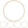 10 Stück Traumfängerringe 23 cm Durchmesser Bambus Holz Runde Bastelringe DIY Wandbehang Zubehör für Mandala Heimdekoration