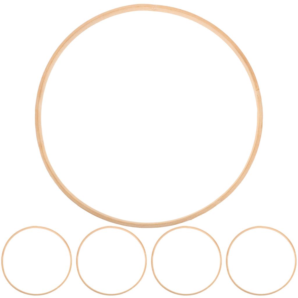 10 Stück Traumfängerringe 23 cm Durchmesser Bambus Holz Runde Bastelringe DIY Wandbehang Zubehör für Mandala Heimdekoration