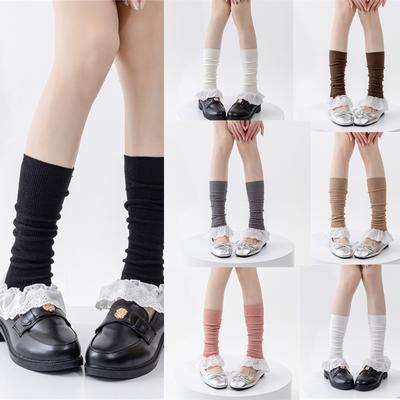 Lovely Leg Warmers for Girls Girls Japanese Lolitas Leg Warmers Harajuku Leg Cover Stockings Knitted Leg Socks Gifts