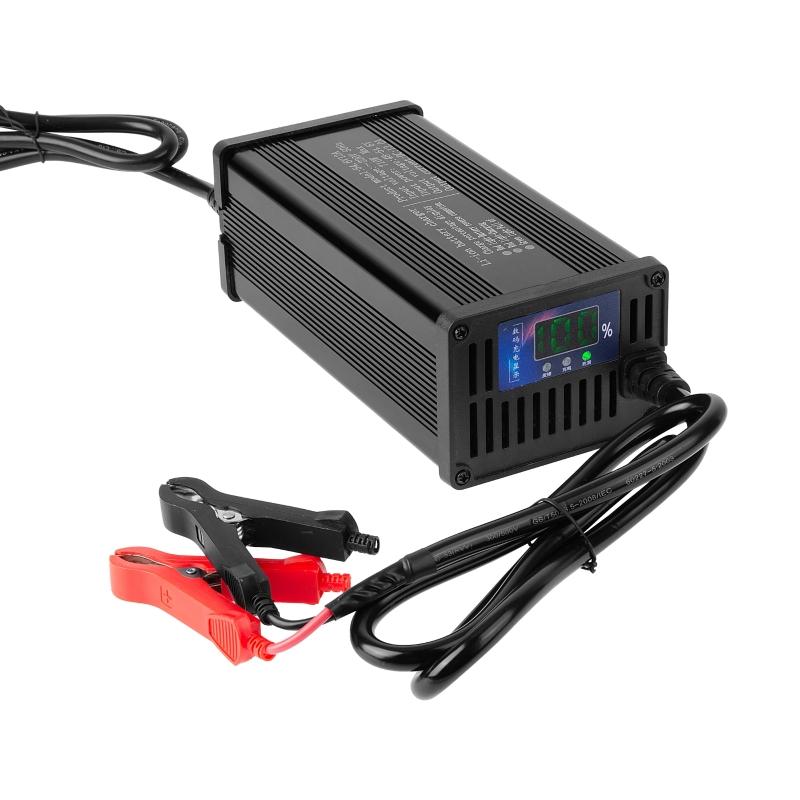 High-power 48V 5A 8A 10A 12A 15A 20A Electric Vehicle Lithium Battery Charger 13S 14S 16S 54.6V 58.8V 58.4V 54.75V LCD Display