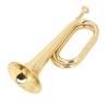 C Key Spanish Bugle Brass Cavalry Trumpet Blowing Pipe Instrument 11cm Diameter 34cm Height Mouthpie