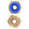 PC6-02 Brass Pneumatic Push To Quick Connect Fitting For 6 Mm OD PE / PA / PU Tube with BSPT 1/4 Inch Male Thread, Straight Push In Connect Fitting