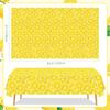 4 Pack Lemon Tablecloth Lemons Summer Party Tablecover Rectangle Table Cover 51 x 86 " Yellow Lemonade Disposable for Lemon Theme Birthday Party